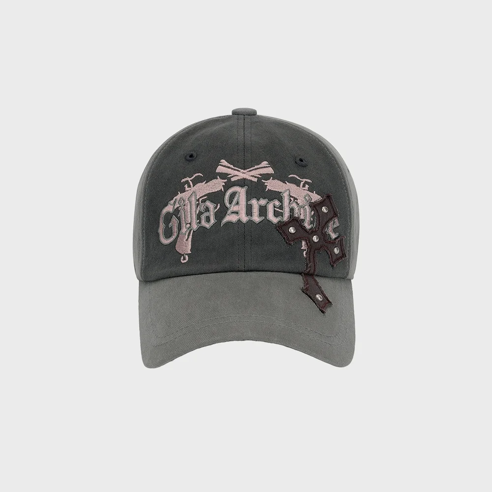 CROSS PATCHED PISTOL BALLCAP_GY
