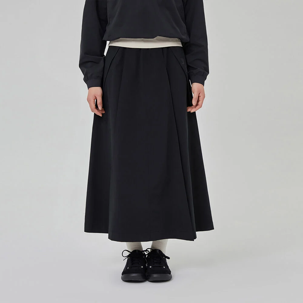 工裝 A線條 長 半身裙 女裝(BLACK)
