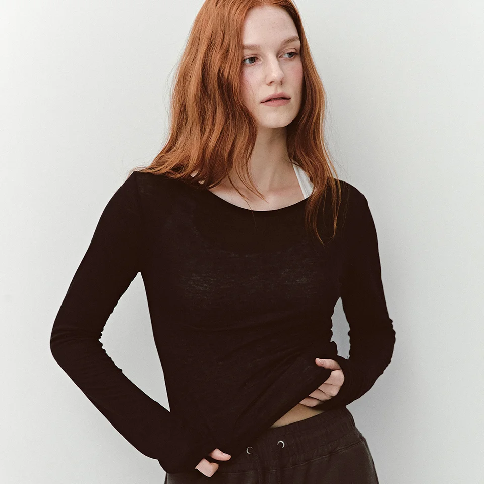 AS BASIC SEE-THROUGH T (BLACK)