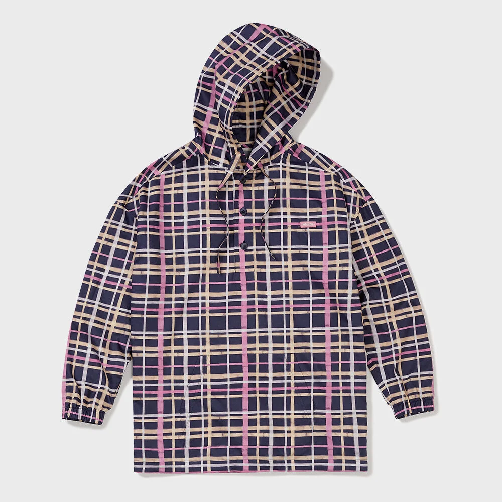 MULTI CHECK ANORAK (NAVY)