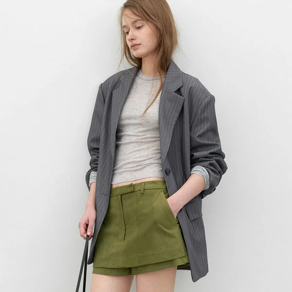 STRIPE OVERSIZED JACKET (JK-3064)