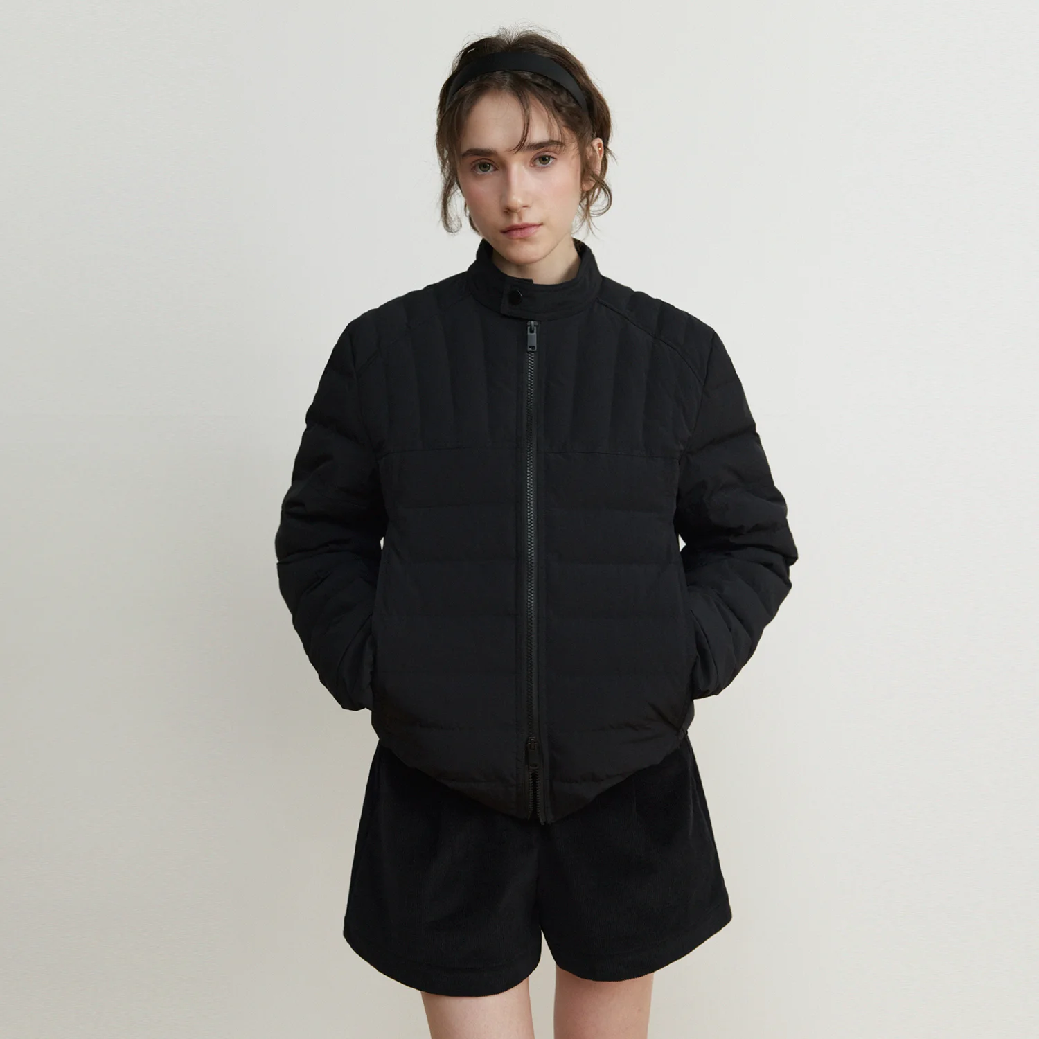 賽車 淺 Puffer_Black