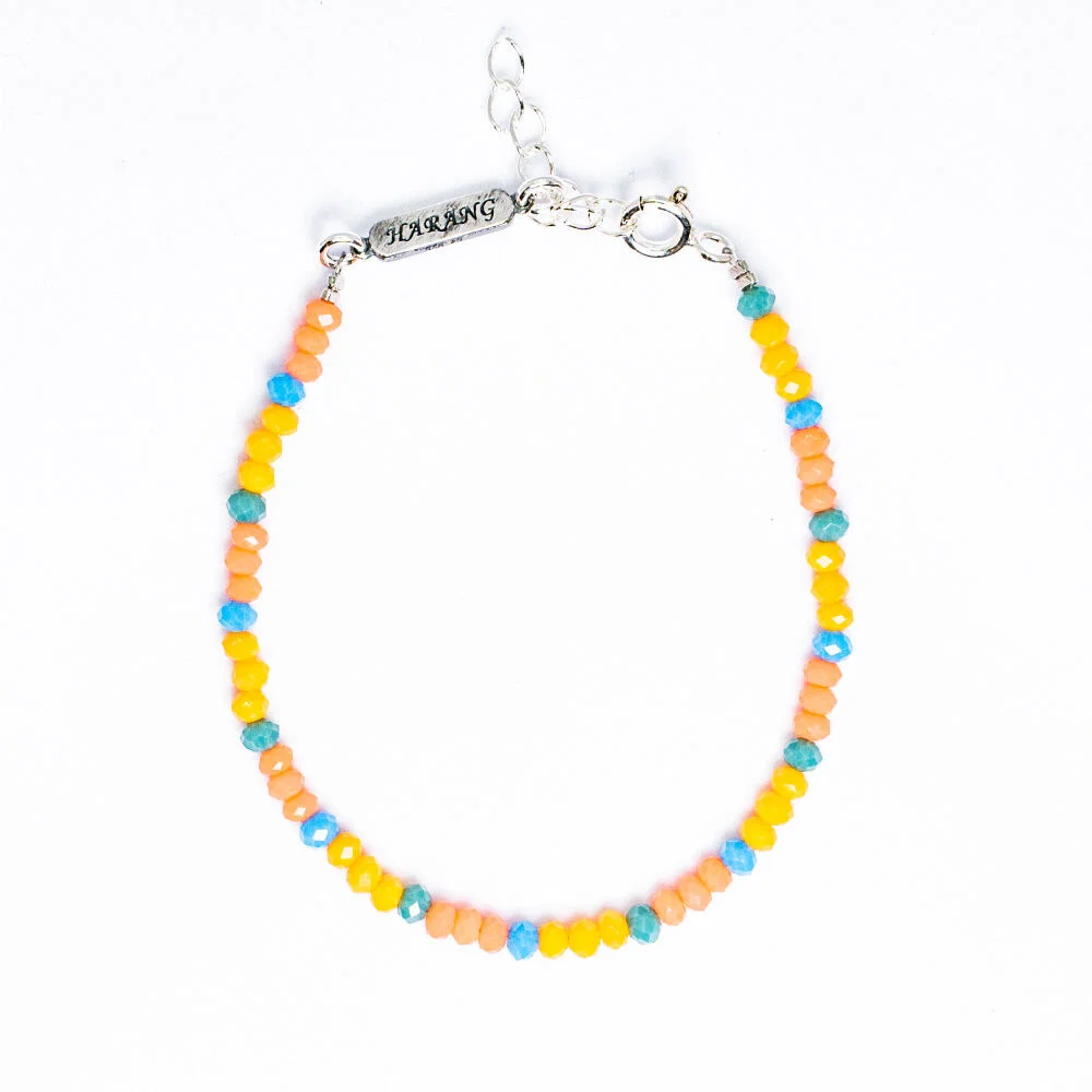 HR 296B_Color Beads Bracelet (Silver 925)