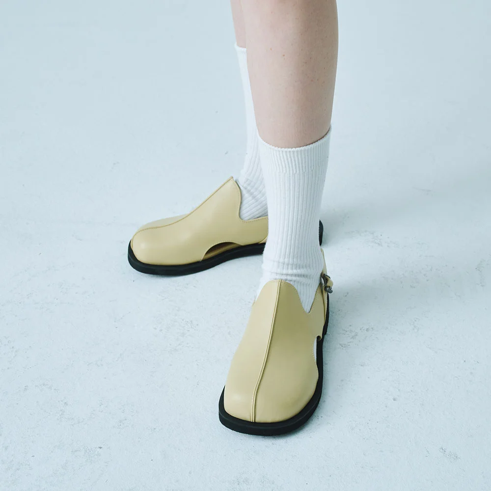 Barell flat loafer(Butter)