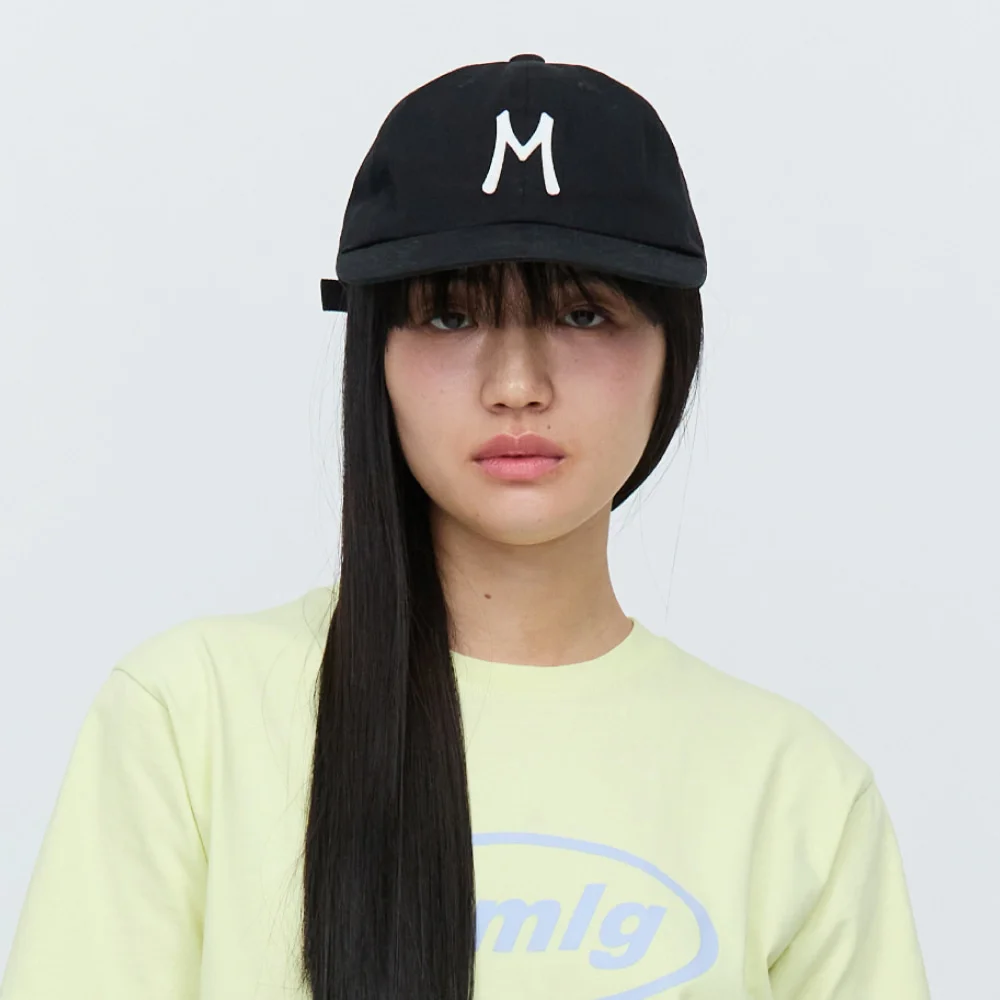 INITIAL M APPLIQUE BALLCAP (3COLOR)