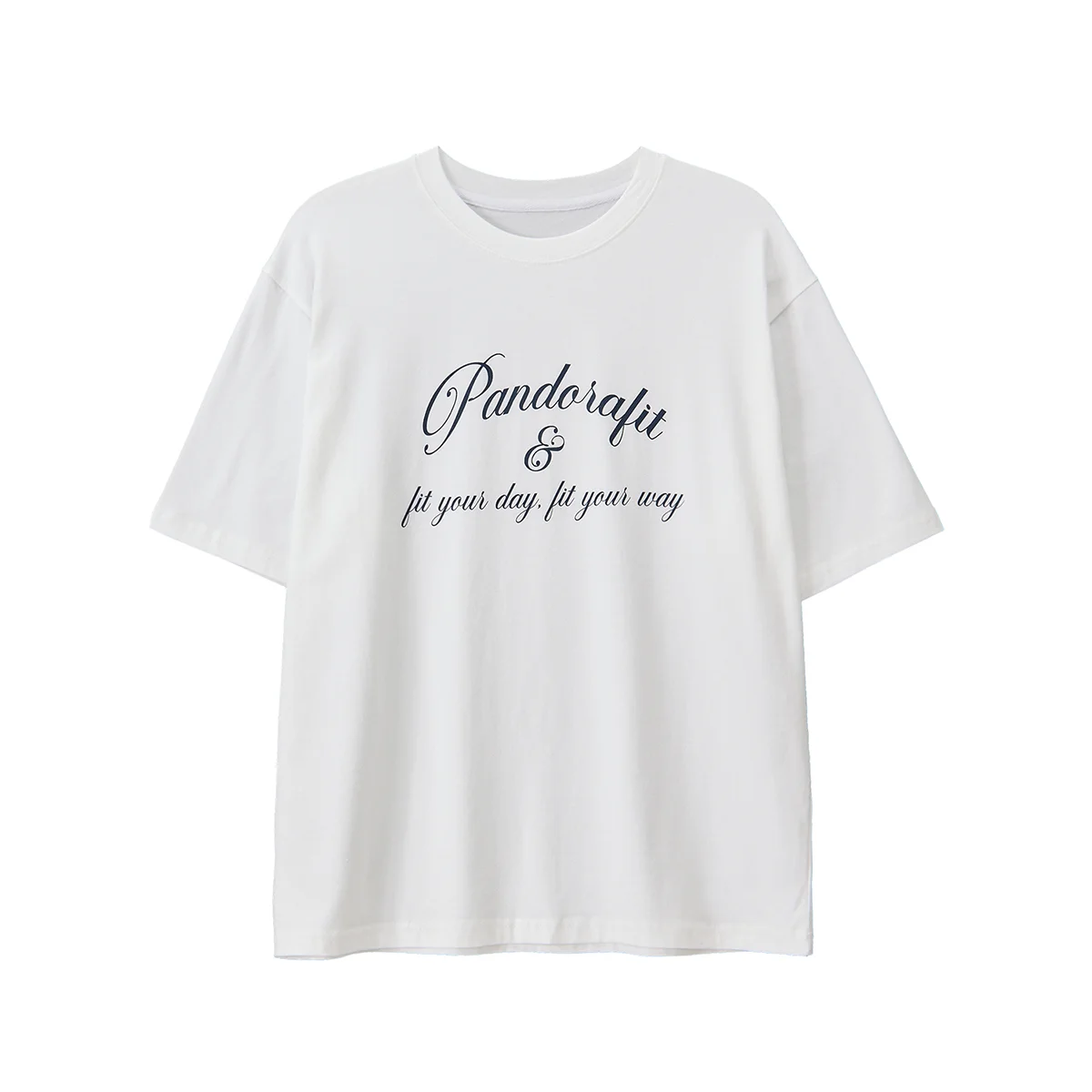 Letter Overfit T-shirts (white)