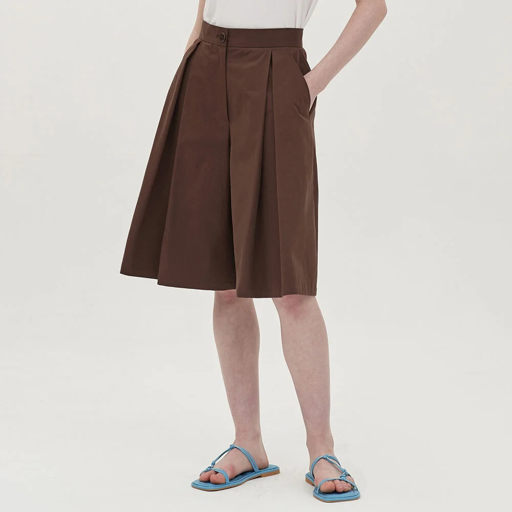 A-line short_chocolate