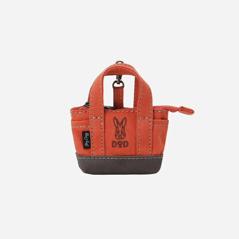 日 帆布 迷你收納袋 鑰匙扣(D.ORANGE)