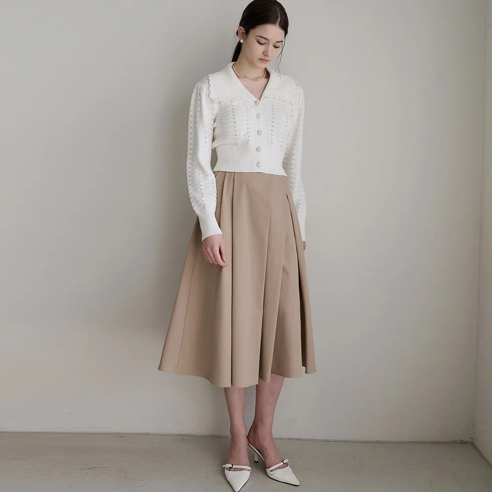 Lautre Diana Beige flare skirt