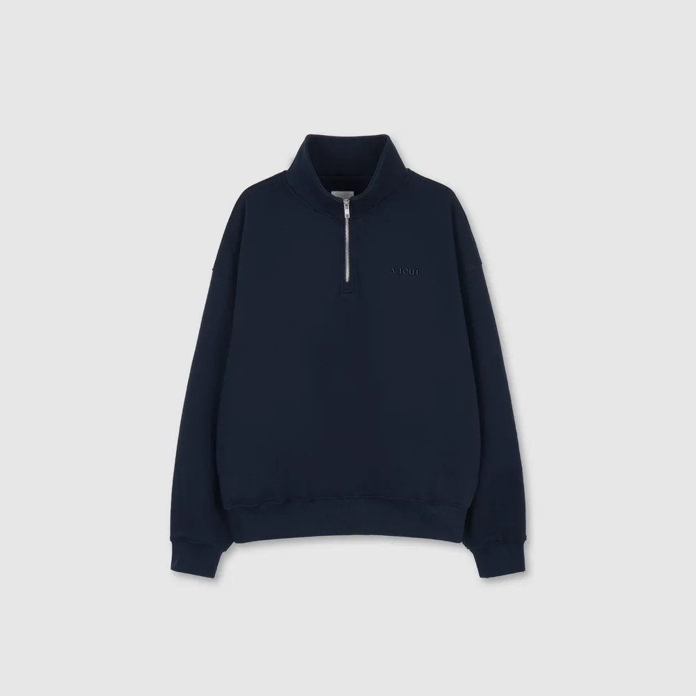 Signature Half zip-up(Navy)