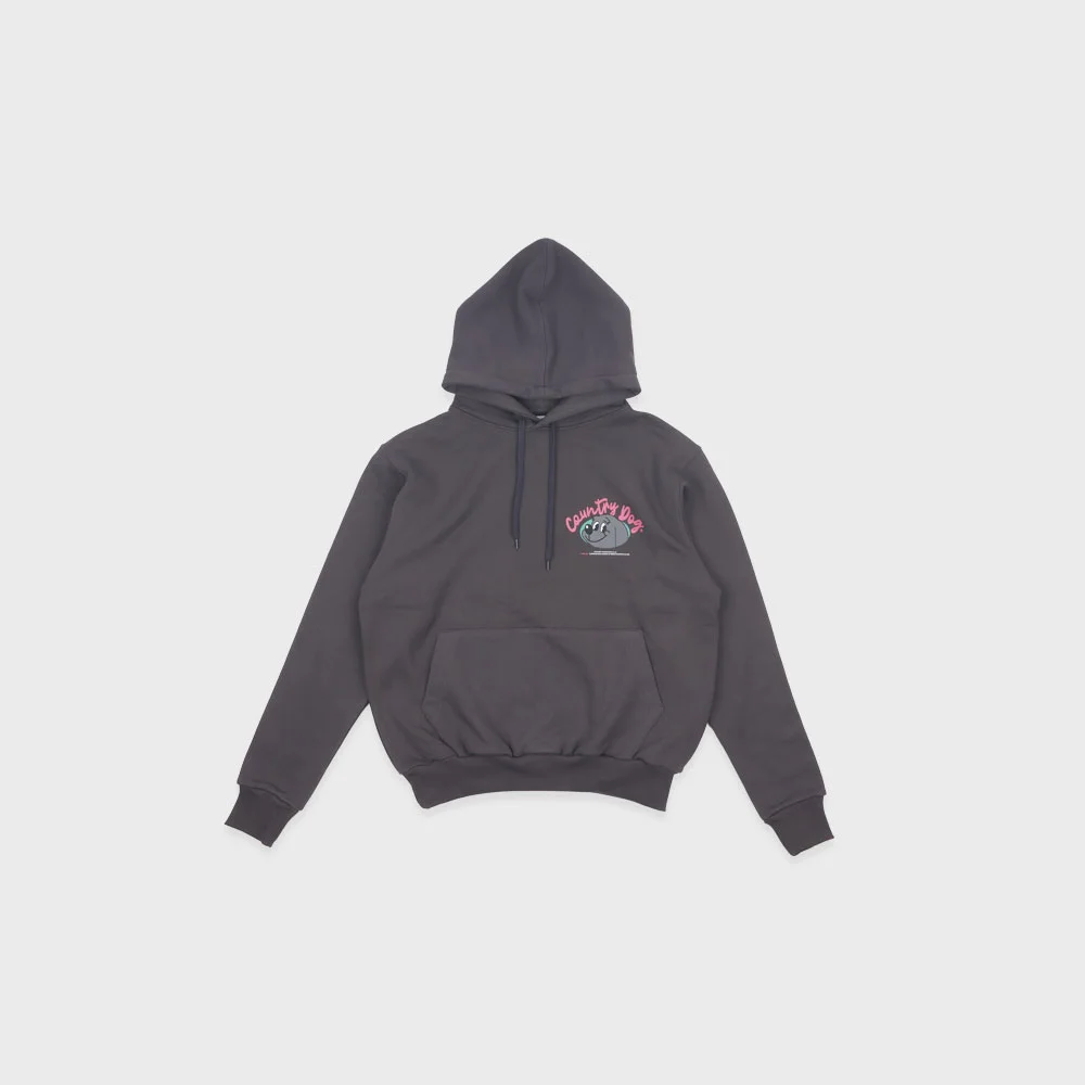 UNISEX Country dog hoodie Relaxed Fit Charcoal
