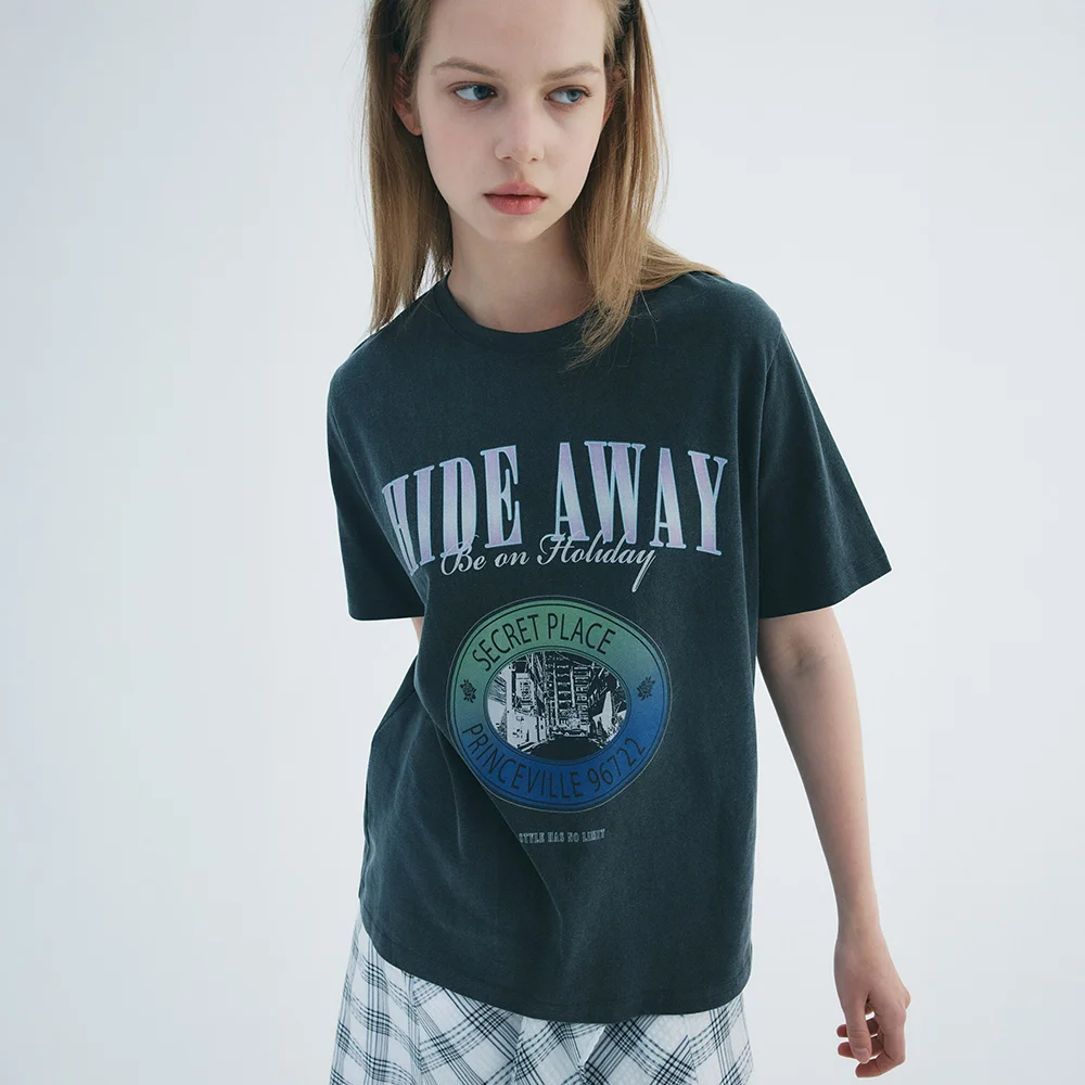 HIDE AWAY T-SHIRT in D/Grey VW2ME124-13