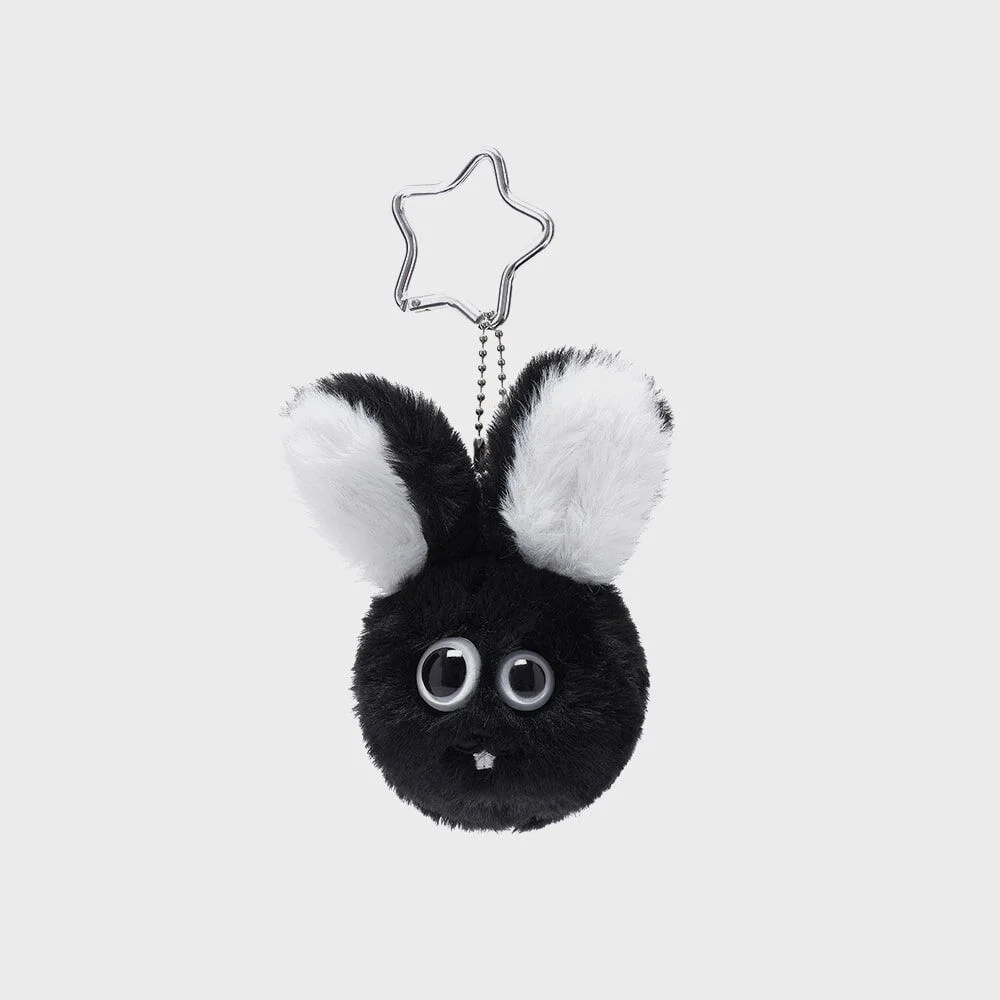 ODD RABBIT FACE DOLL KEY CHAIN_BLACK(IK2FMMAB60A)