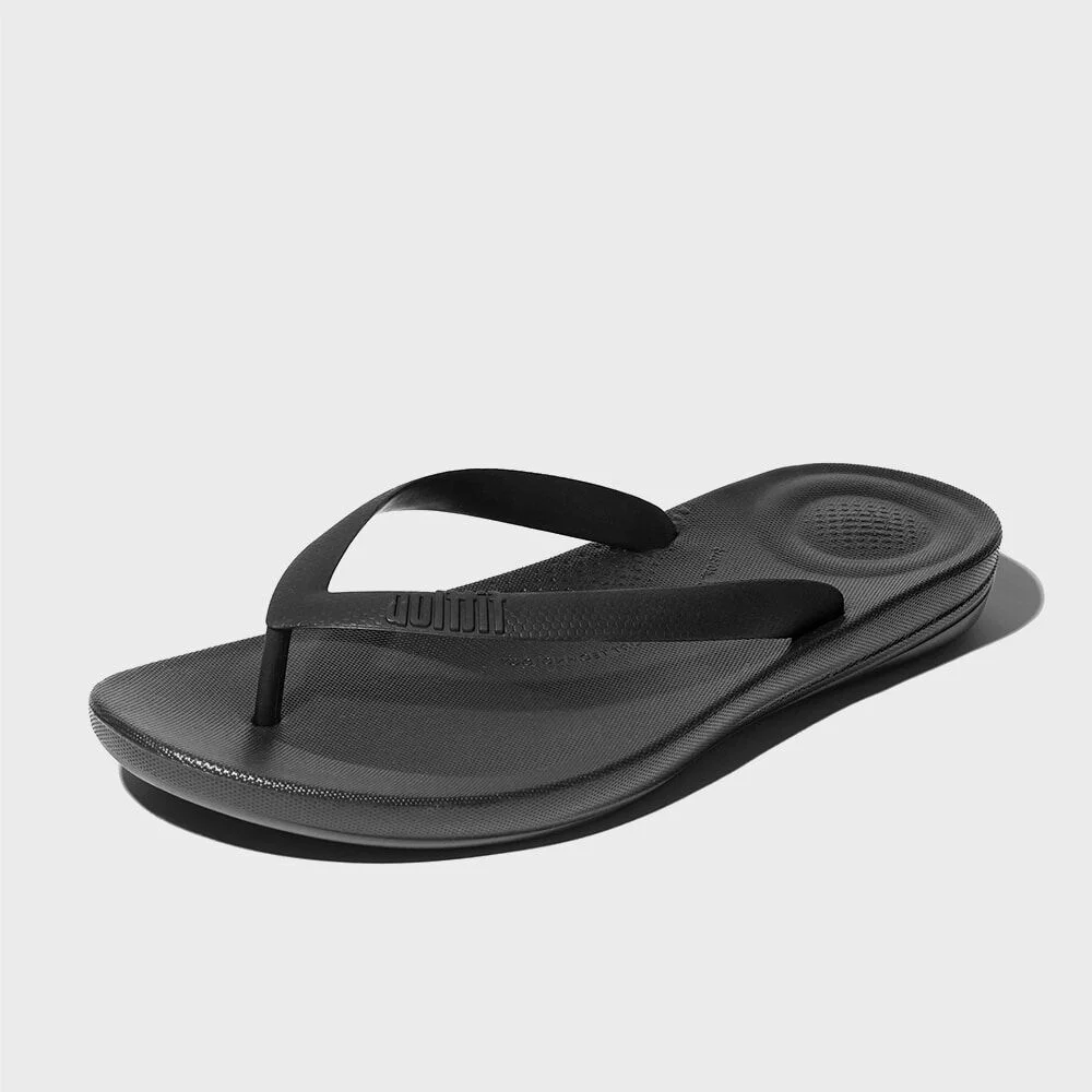 男裝 i-Cushion Ergonomic 人字拖 Black
