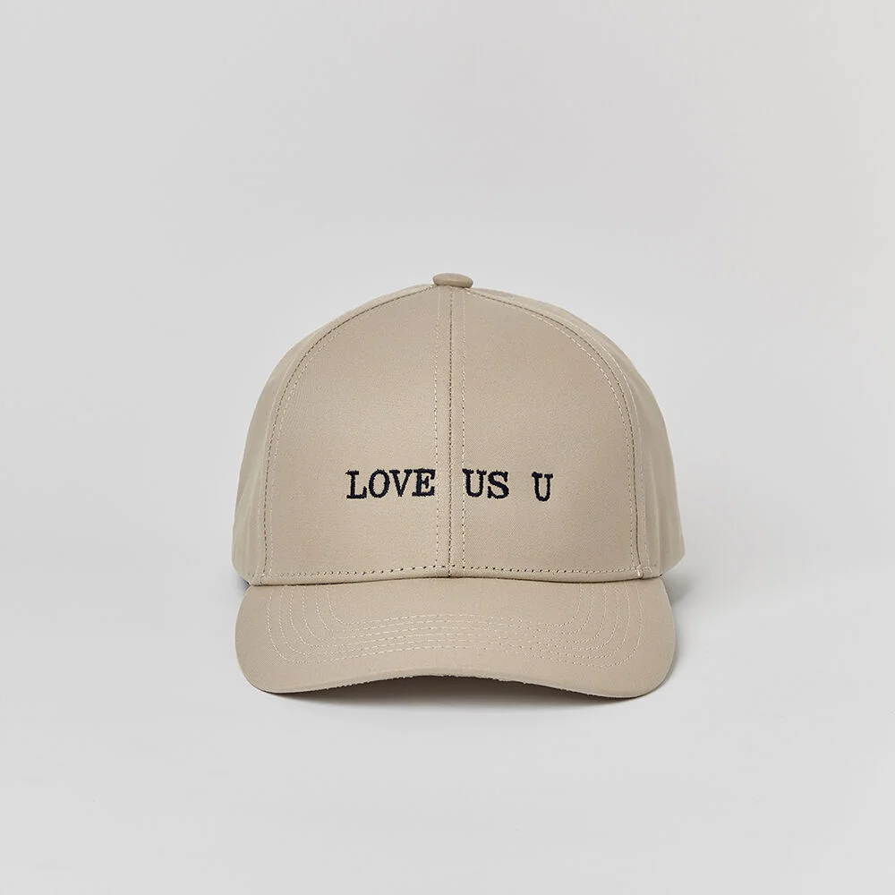 LOVE US U Cotton Cap (Beige)