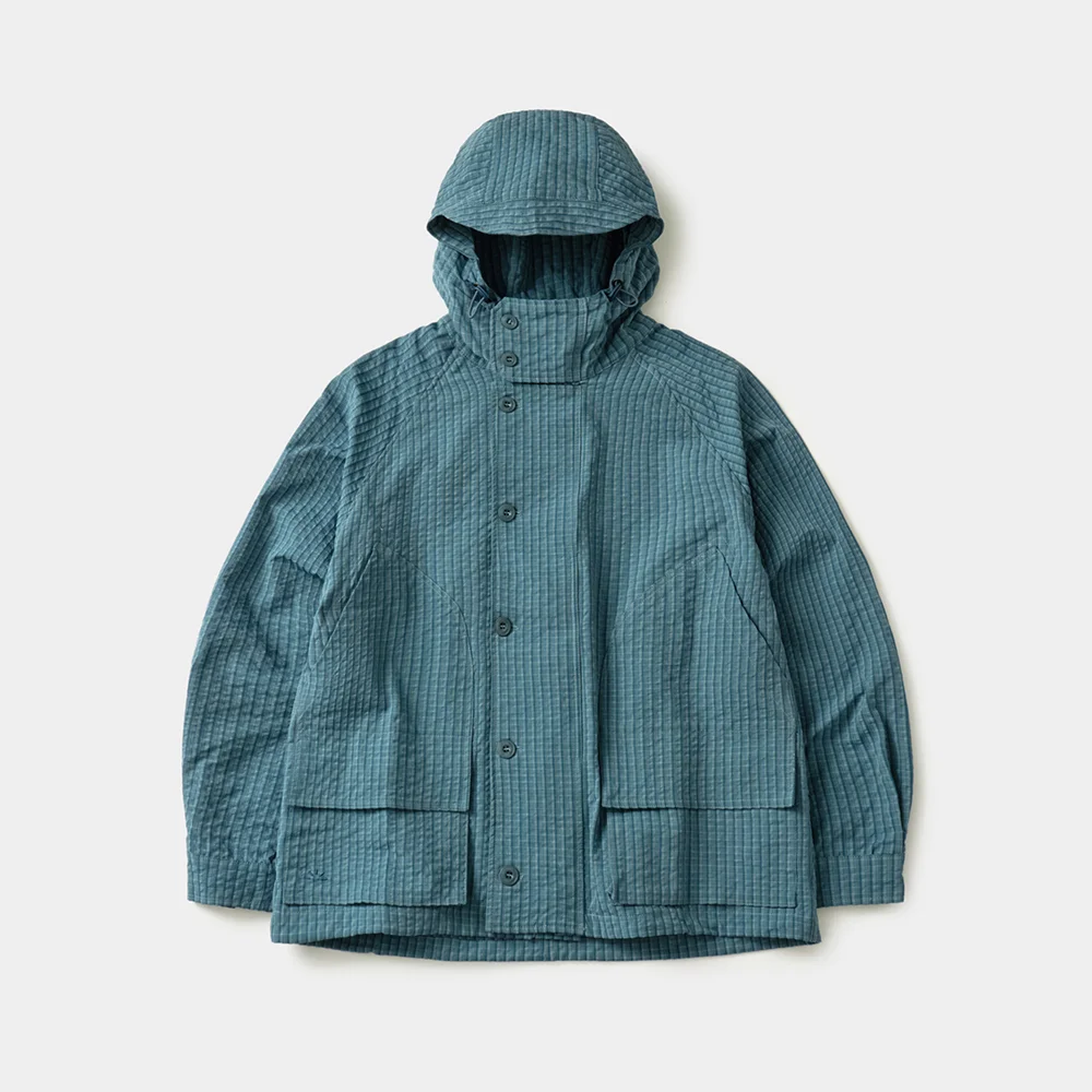 City Commuter Check Wind Jacket (Check Blue)