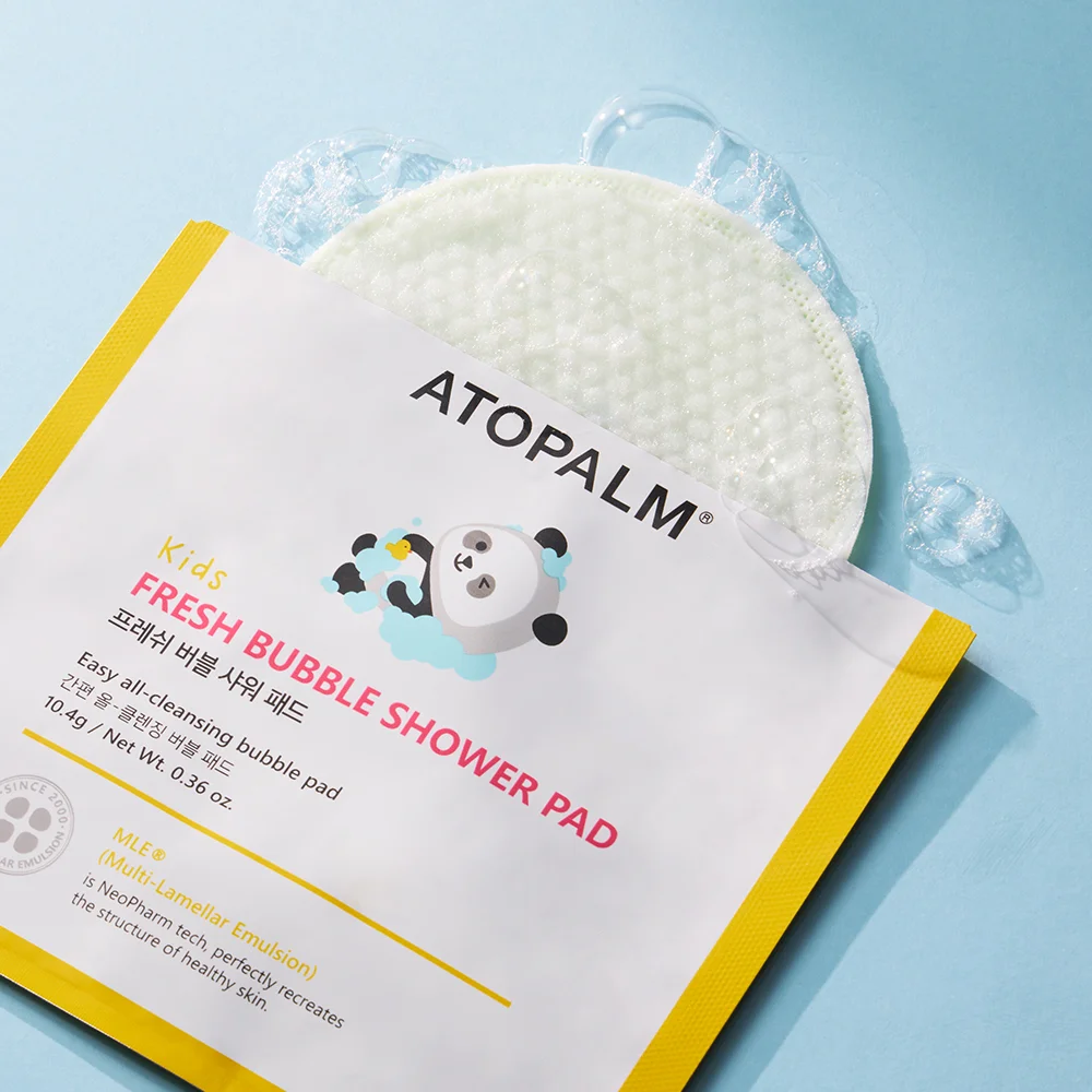 ATOPALM 兒童 清爽 氣泡 沐浴 棉片 10.4g
