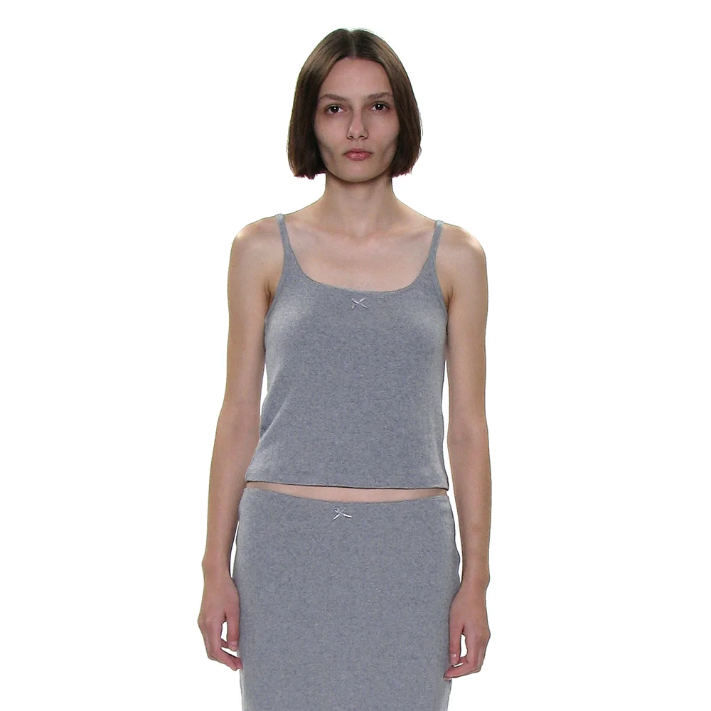 PWC LACE TRIM EYELET SLEEVELESS_MELANGE
