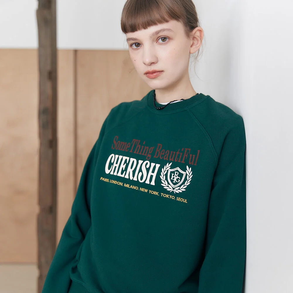 L1 CHERISH SWEATSHIRT(GREEN)