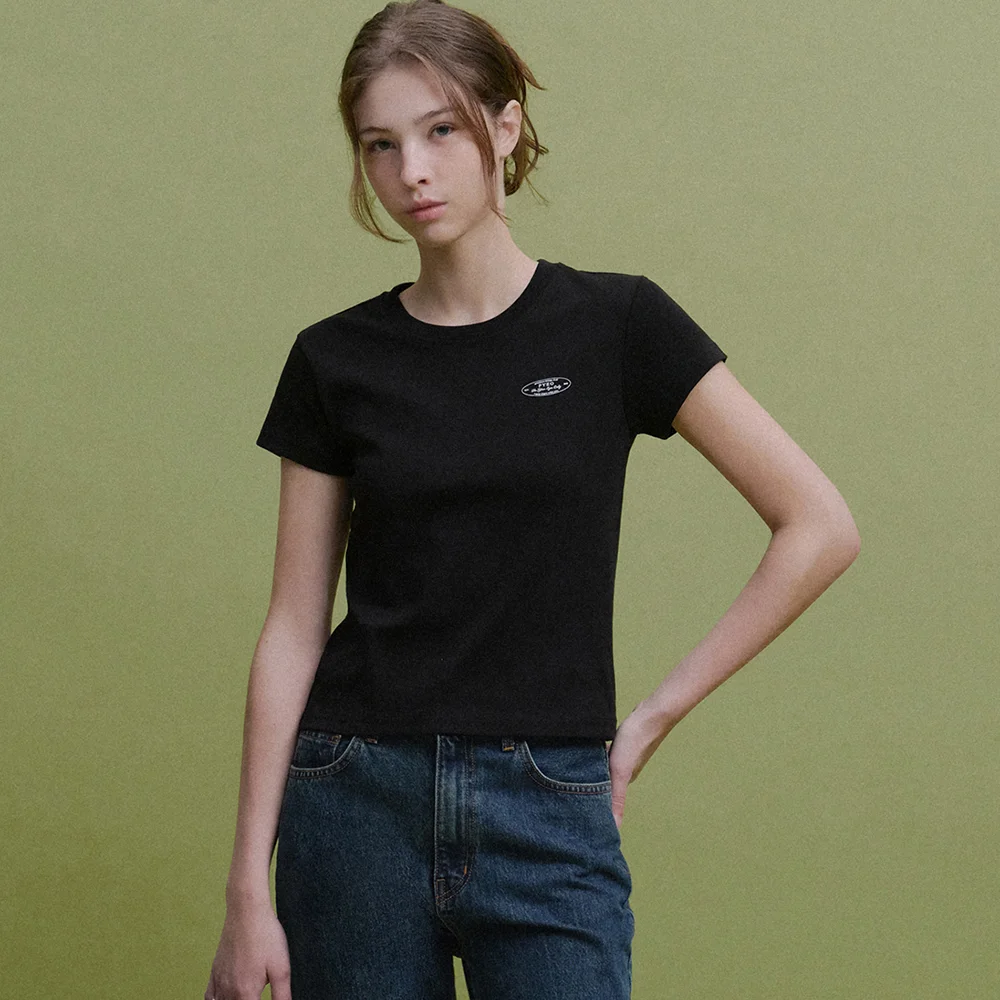 Classic Logo Cotton T-shirt (Black)