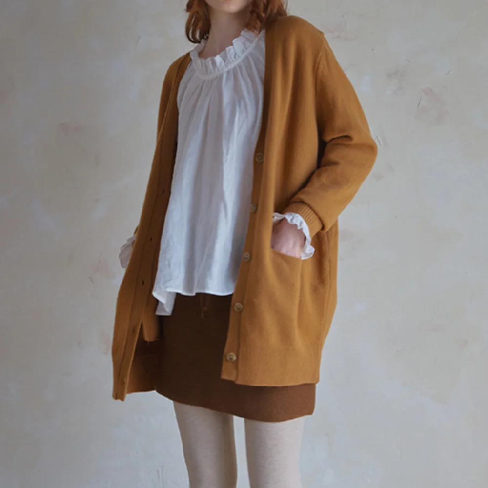 Cashwool basic cardigan