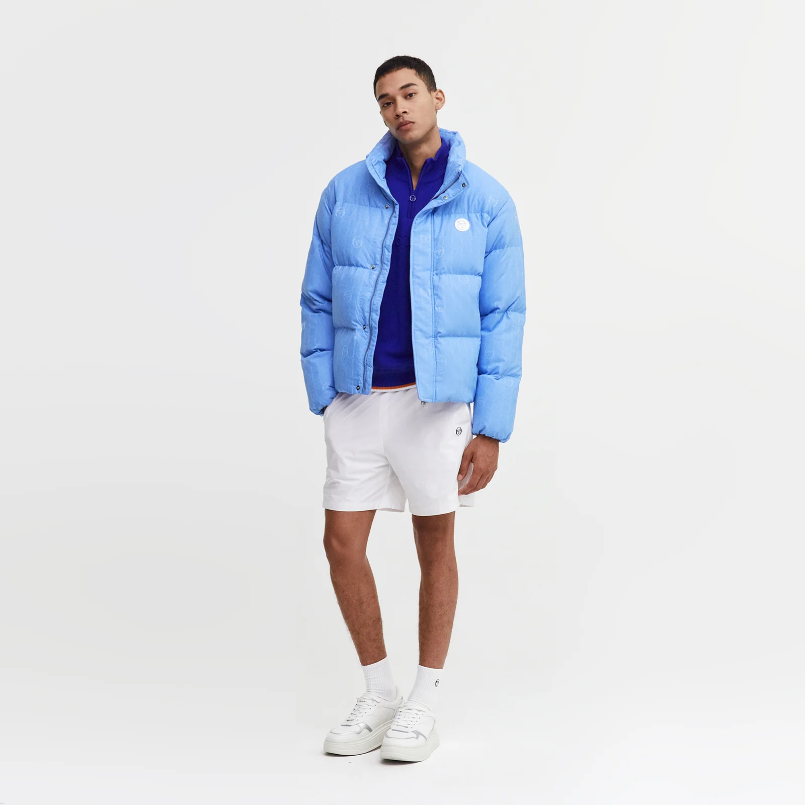 M 日常 Monogram Down 夾克 (BLUE)