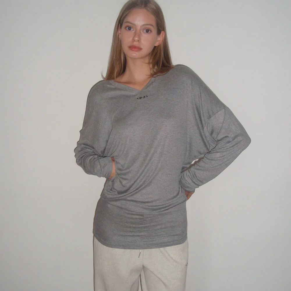 Long Long tee 灰色
