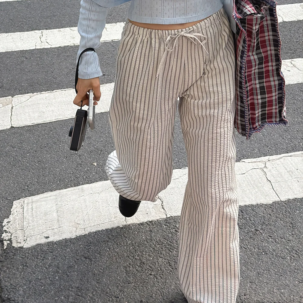 Pattern banding pants (ivory)