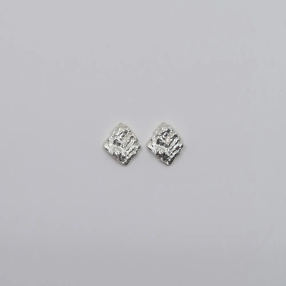 chain way drop silver earrings(鏈條 Way 垂肩 銀色 耳環)