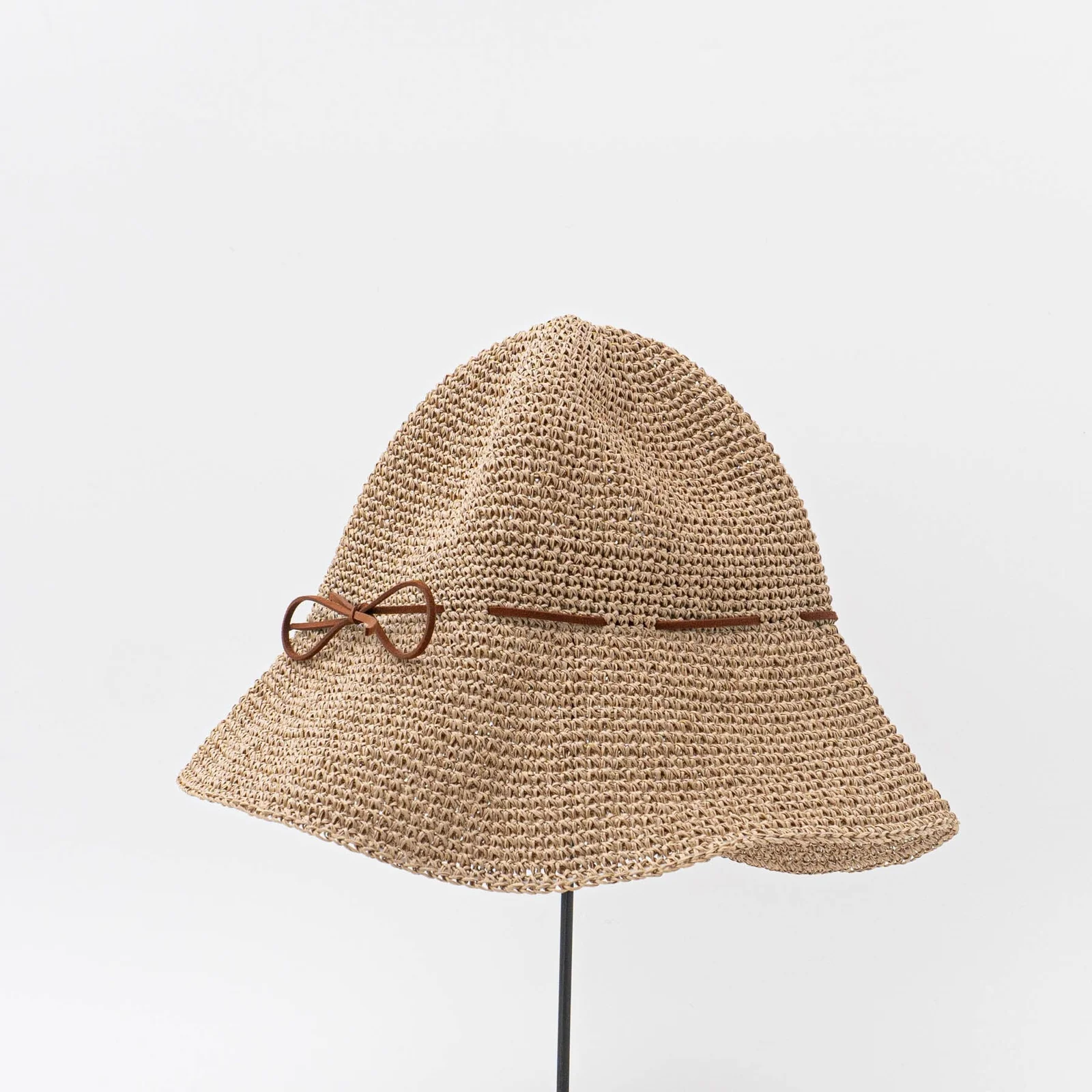 Sasawashi 漁夫帽 Hand-Knitted Hat_Camel