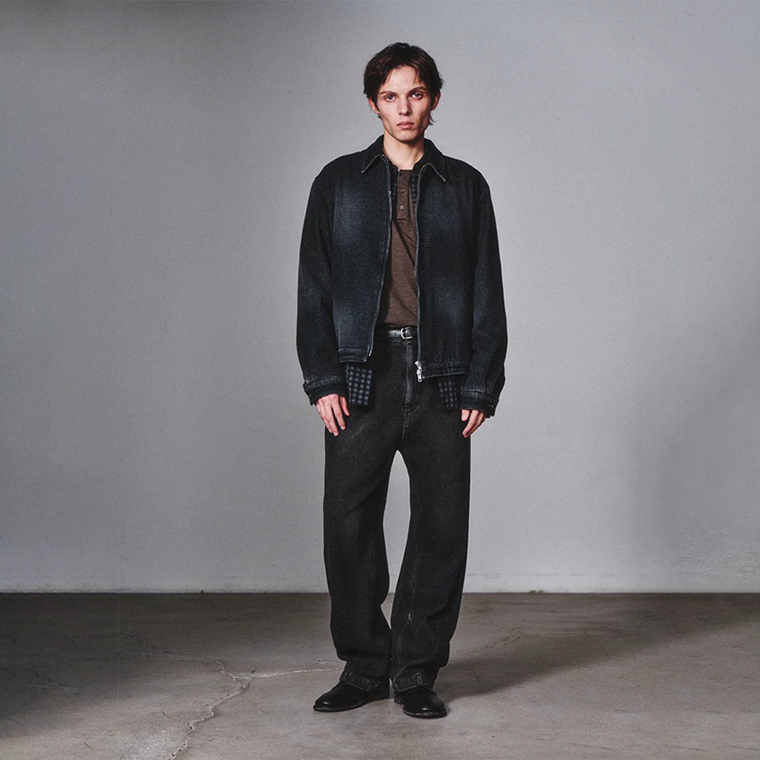 Traditional Fabric Dyed Helix Pants_Faded Black