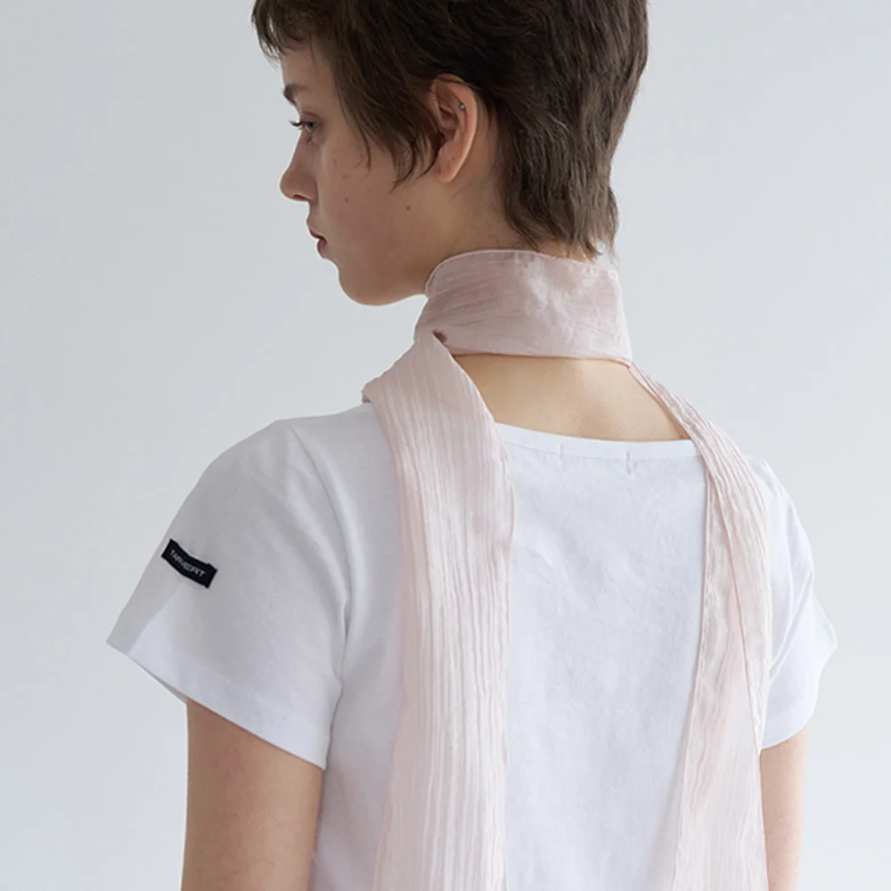 Aura Plain Scarf - Pale Pink