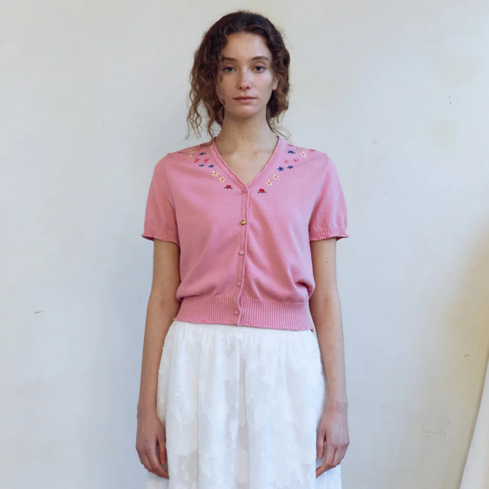 Marie Cardigan (Pink)