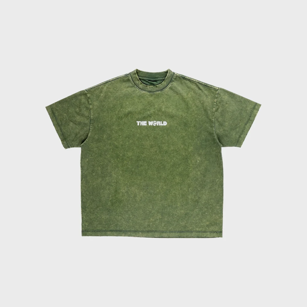 OVERSIZED VINTAGE COUNTRY TEE WASHED GREEN