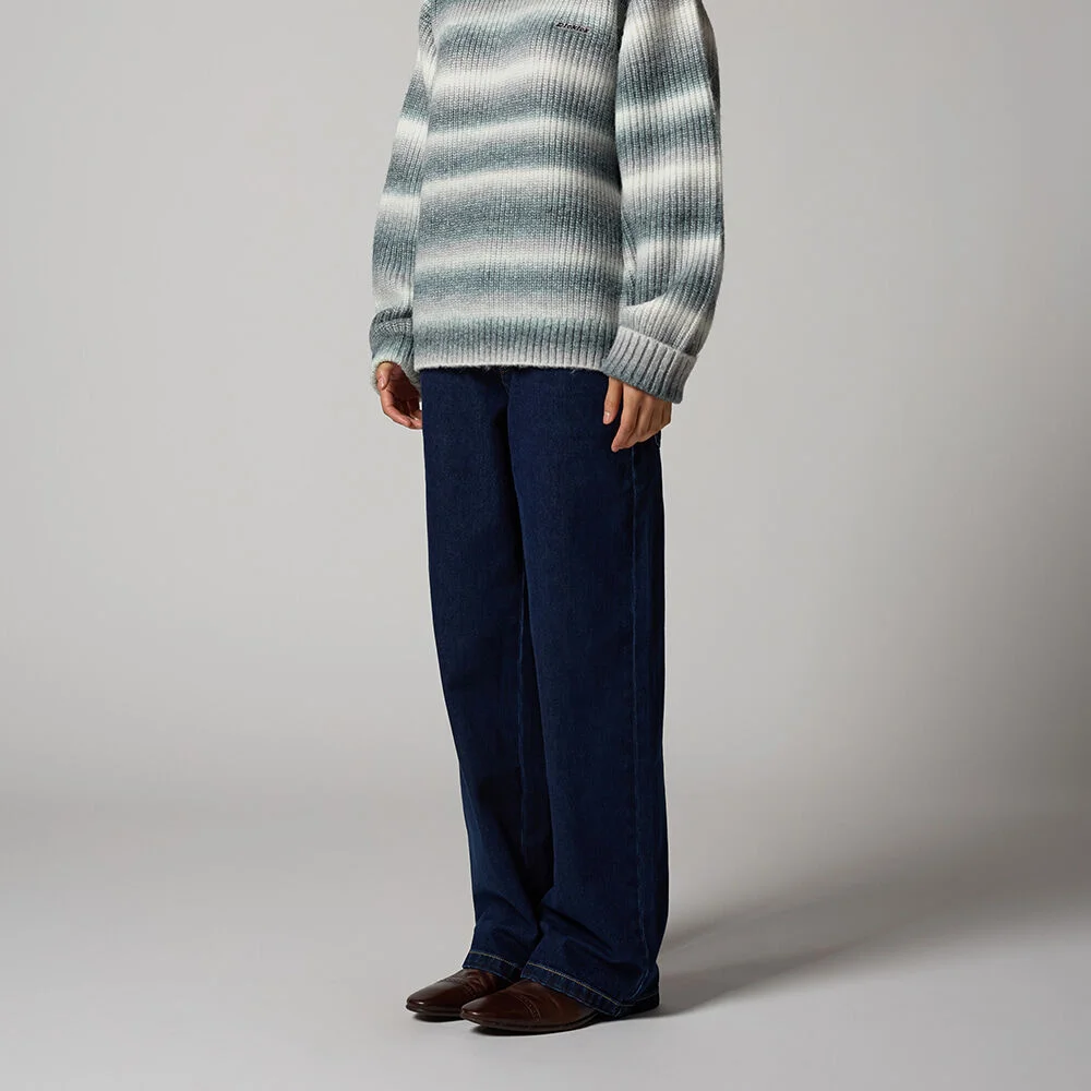 女裝 Trucker 寬鬆版型 牛仔 褲子 Indigo