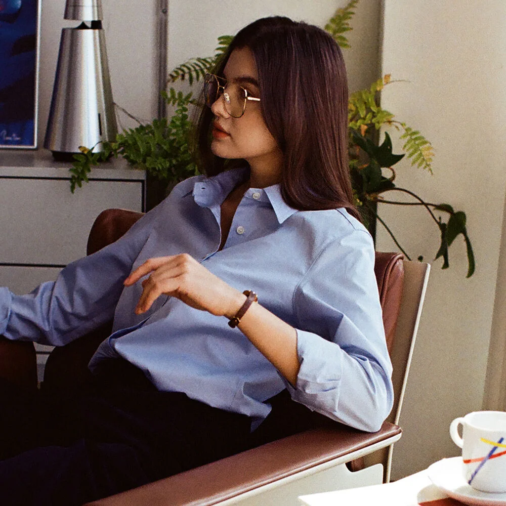 A3402 Classic standard shirts_Sky blue