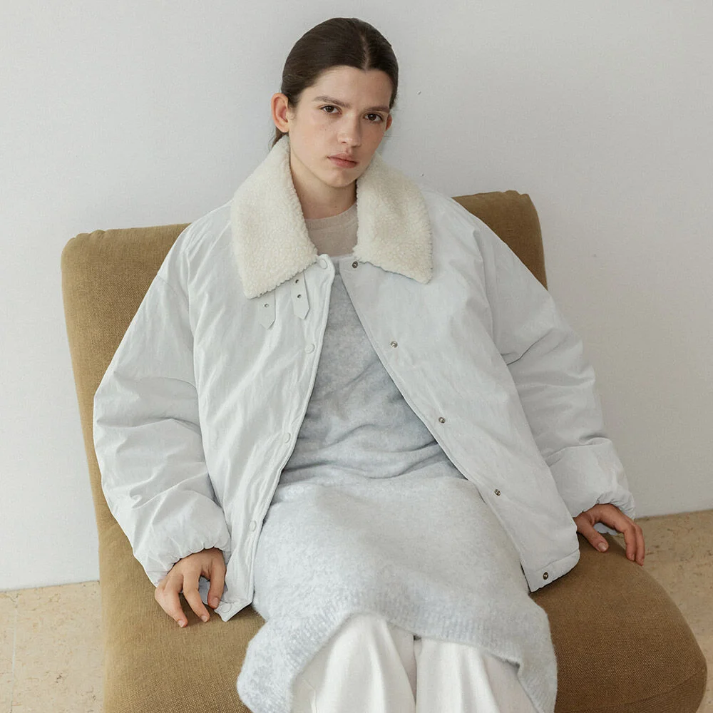 Boucle Collar Oversized Down Blouson SD5WM406-11