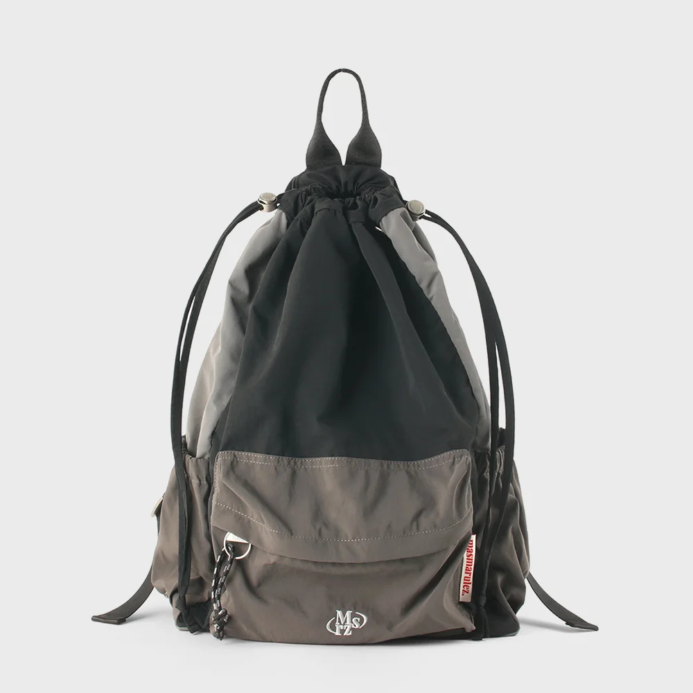 Mixed Easy Draw Backpack _ Charcoal