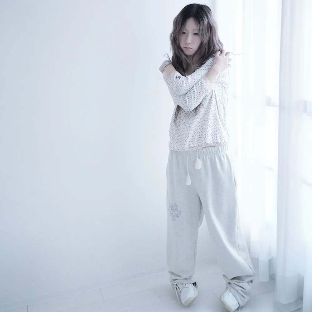 Web E Clover Pants (Light Melange)