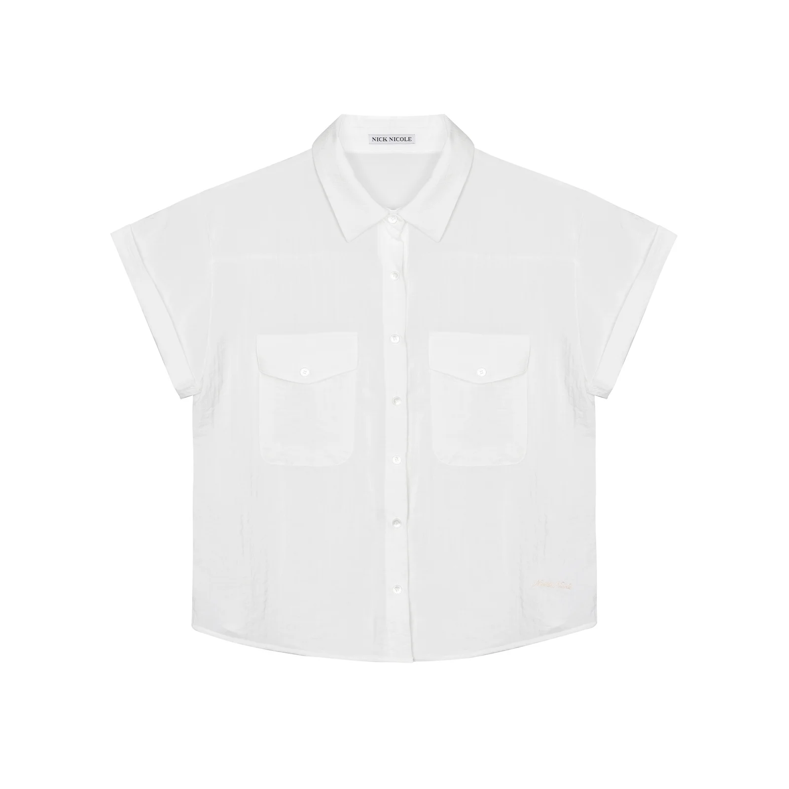 UTILITY POCKET HALF SHIRT_IVORY