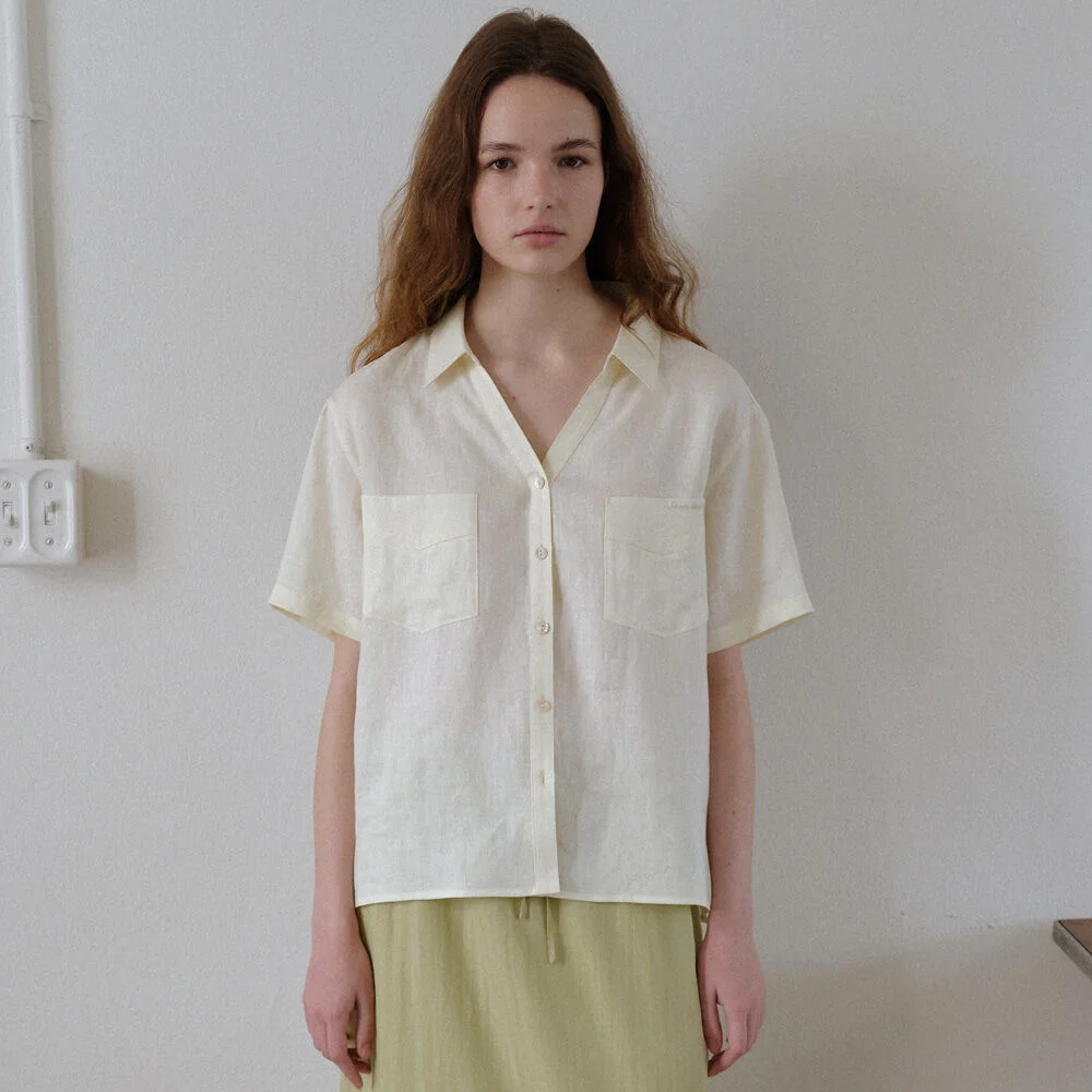 Belle Linen Shirt (Cream)