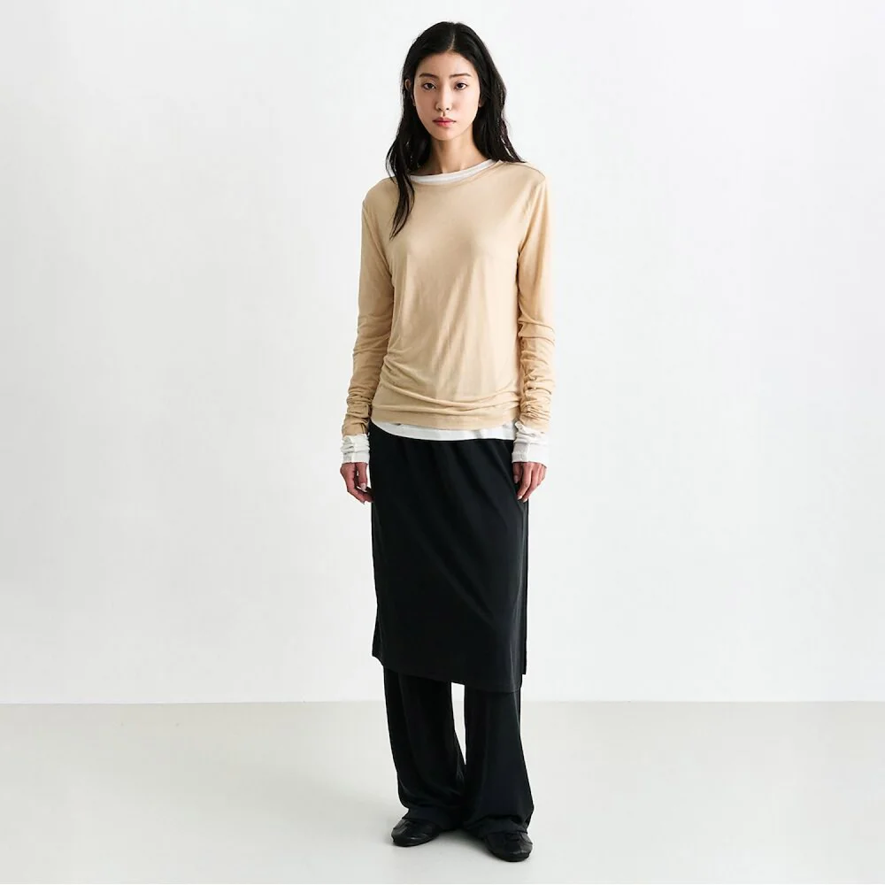 Sheer TShirt Beige (AG6741B02A)