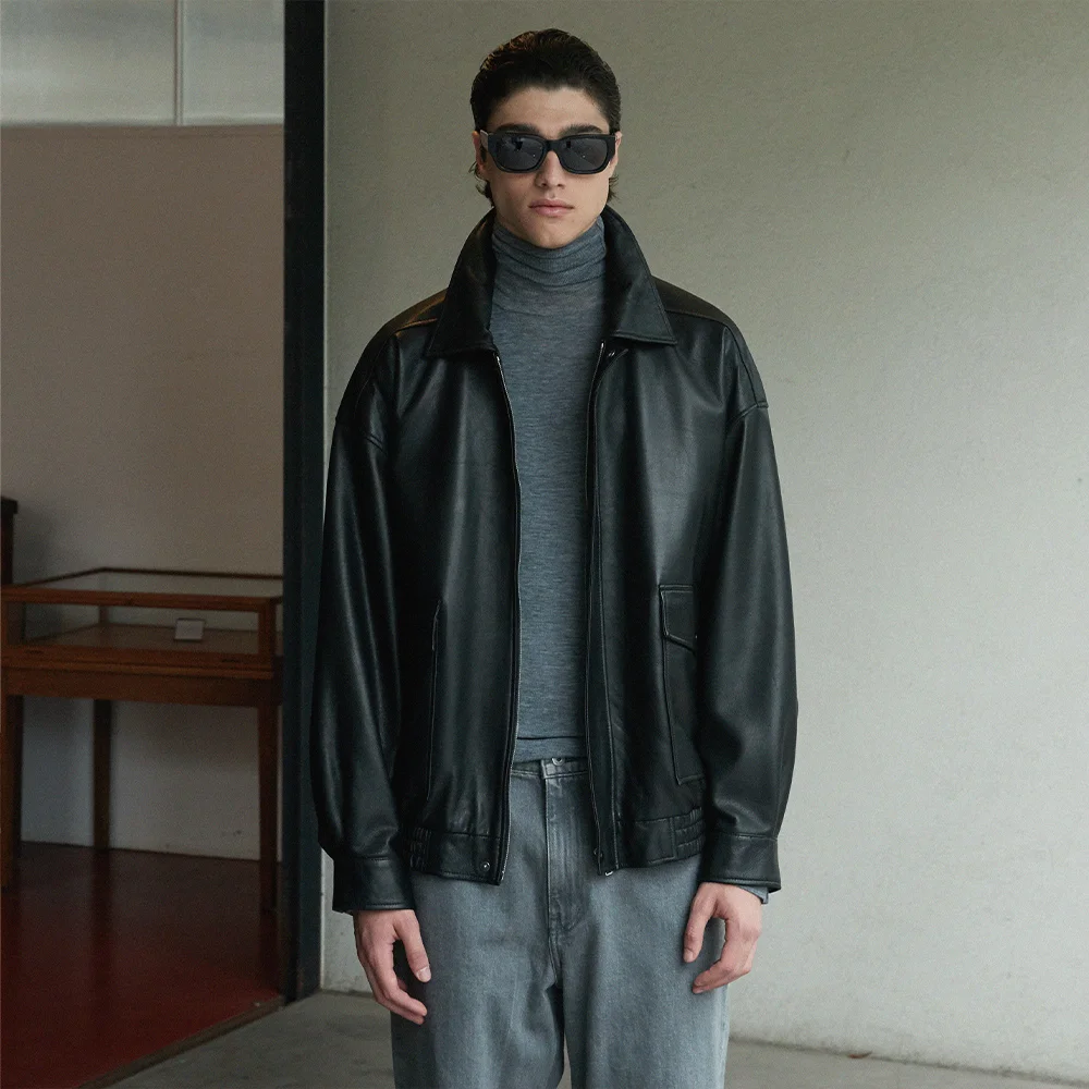 Vegetable Lambskin Overfit Blouson Men