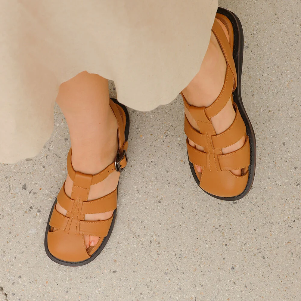 D FISHERMAN SANDAL_22040_camel