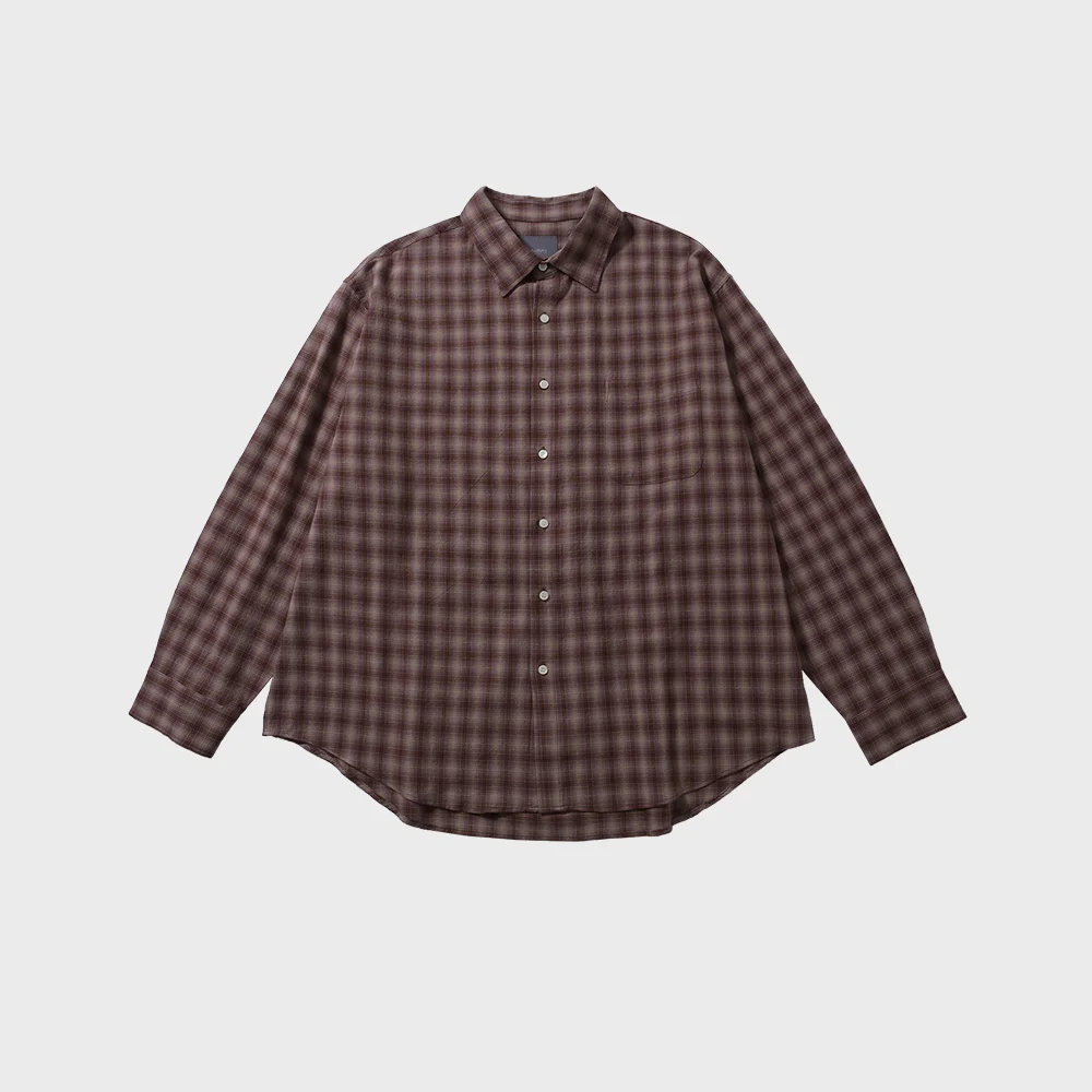 GEEK OVER SILHOUETTE SHIRTS (PINK CHECK)