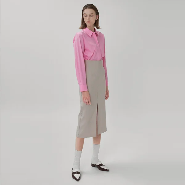 DEPTH CLASSIC SETUP CHECK MIDI SKIRT (SK-4747)