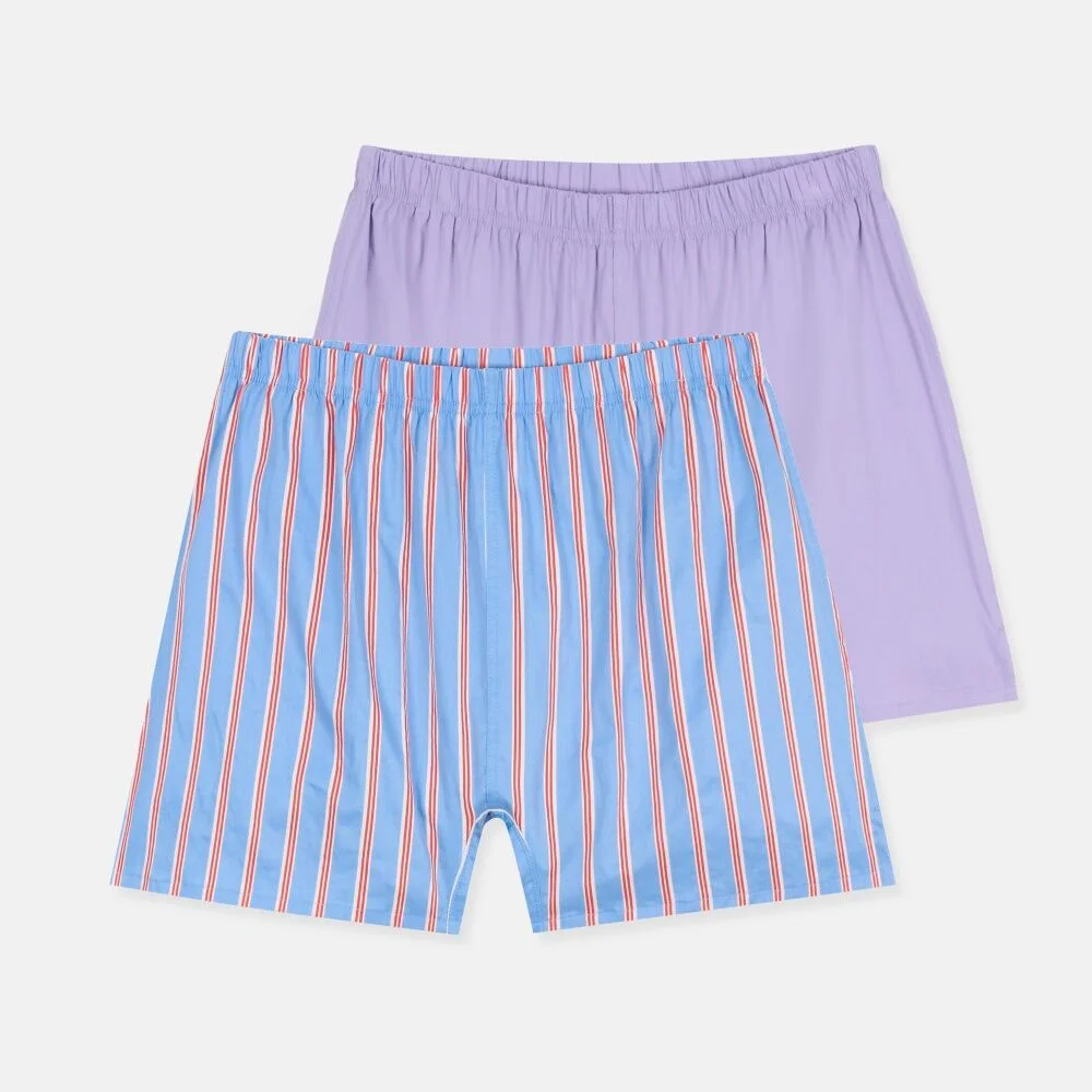 NEPA/Official Direct 7LBO110 女裝 平角褲 短褲 藍色 條紋 套裝 2PACK