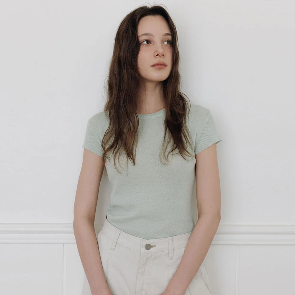 Cap Sleeve Knit(Mint)