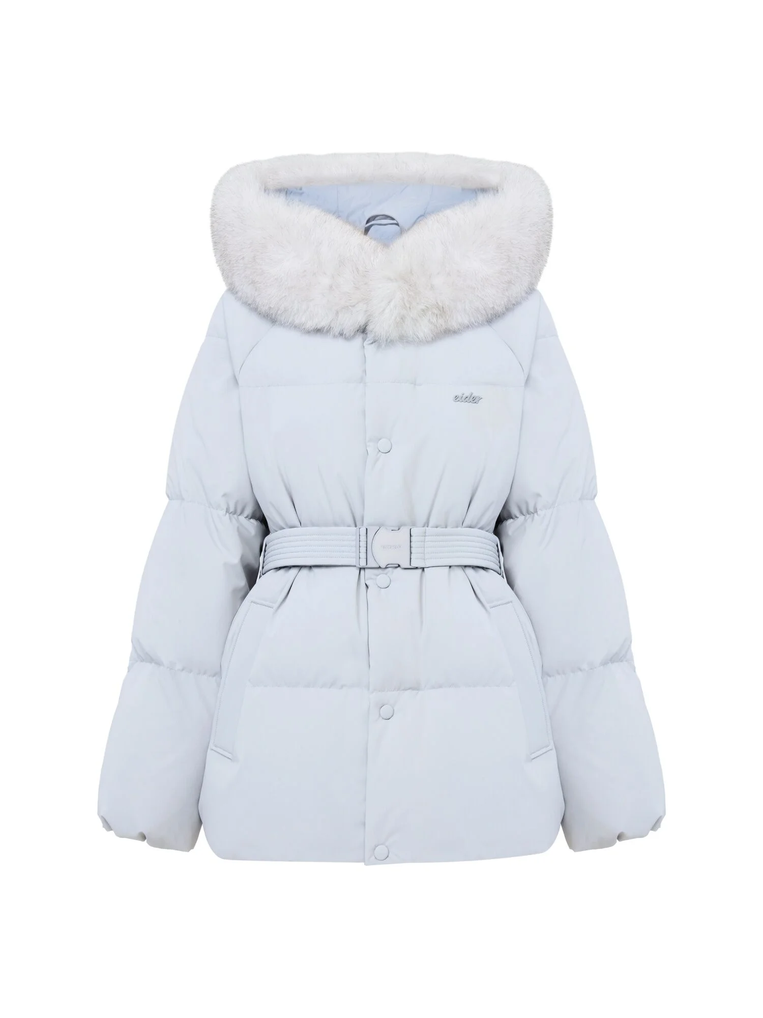 MONGLIT FOX (Monglit 狐狸) 女裝 中等 鵝絨 Down 外套_Light Blue_DWW26558B1