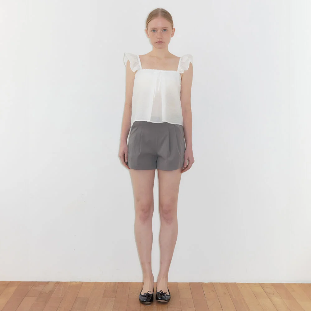 Double Tuck Shorts (Grey)